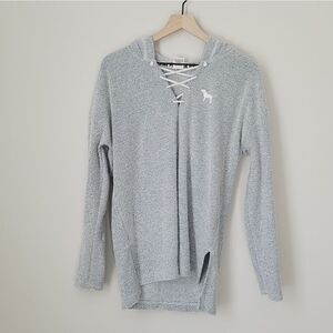 Victoria's Secret PINK Terry Hoodie in Blue Size Medium